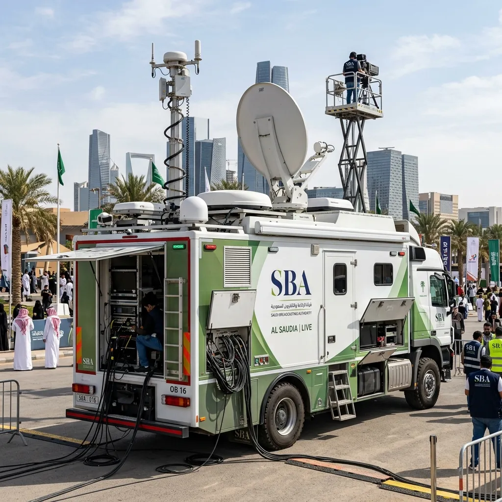عربة البث لشركة Gravity Media Arabia